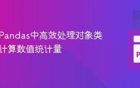 如何在Pandas中高效处理对象类型列并计算数值统计量