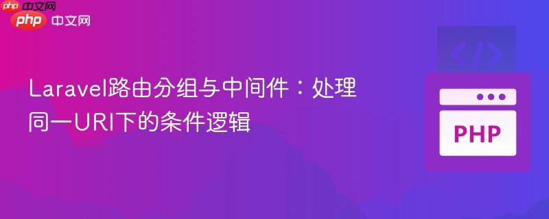 Laravel路由分组与中间件:处理同一URI下的条件逻辑