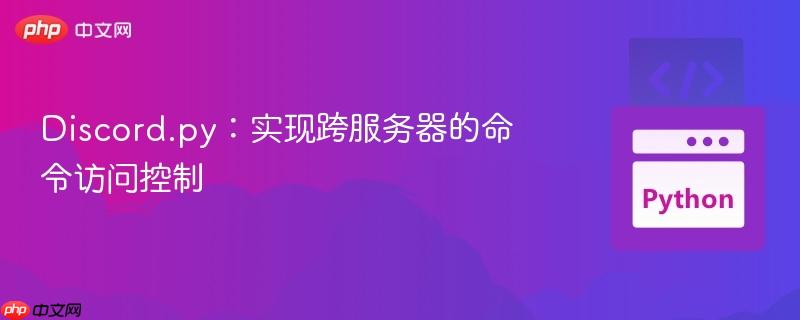 discord.py:实现跨服务器的命令访问控制