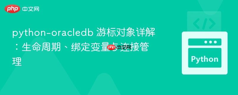 python-oracledb 游标对象详解:生命周期、绑定变量与连接管理