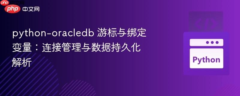 python-oracledb 游标与绑定变量:连接管理与数据持久化解析