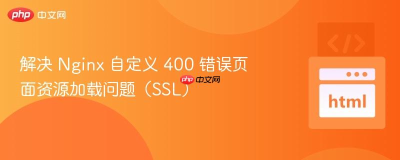 解决 nginx 自定义 400 错误页面资源加载问题(ssl)