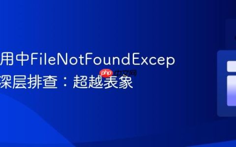 Java应用中FileNotFoundException的深层排查：超越表象