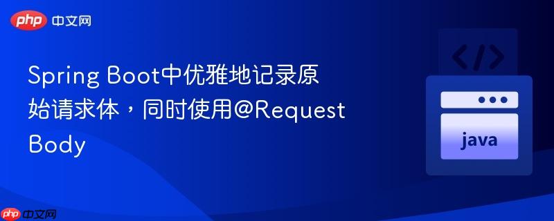 spring boot中优雅地记录原始请求体,同时使用@requestbody