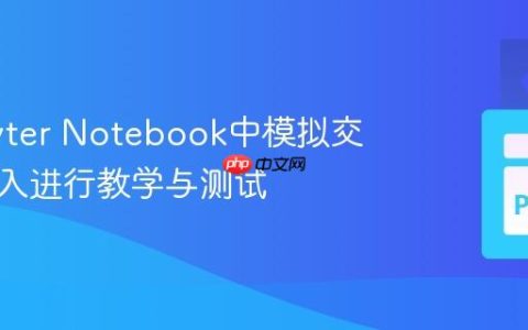 在Jupyter Notebook中模拟交互式输入进行教学与测试