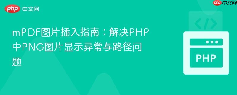 mPDF图片插入指南:解决PHP中PNG图片显示异常与路径问题