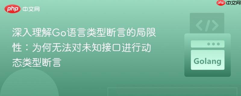 深入理解Go语言类型断言的局限性:为何无法对未知接口进行动态类型断言