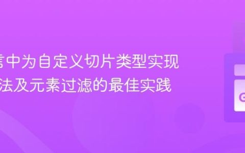 Go语言中为自定义切片类型实现接口方法及元素过滤的最佳实践