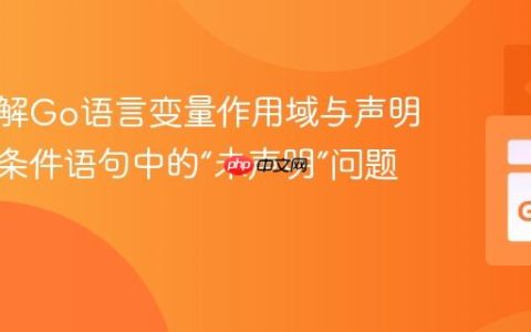 深入理解Go语言变量作用域与声明：解决条件语句中的“未声明”问题
