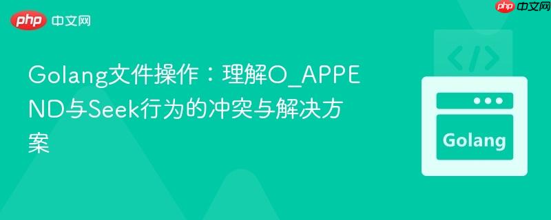 Golang文件操作:理解O_APPEND与Seek行为的冲突与解决方案