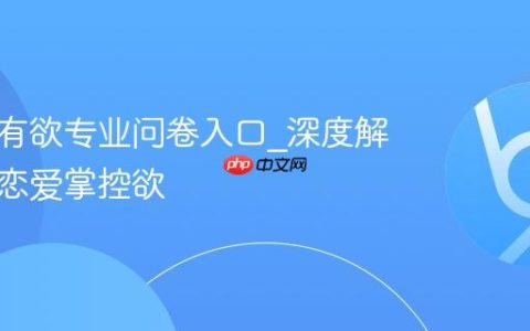 恋爱占有欲专业问卷入口_深度解析你的恋爱掌控欲