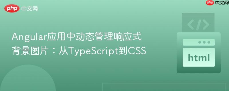 angular应用中动态管理响应式背景图片:从typescript到css