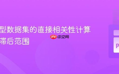优化大型数据集的直接相关性计算：限制滞后范围