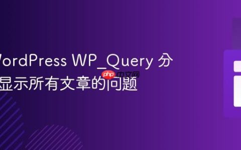 解决 WordPress WP_Query 分页首页显示所有文章的问题