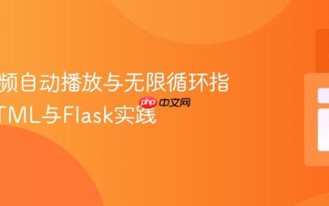 网页视频自动播放与无限循环指南：HTML与Flask实践