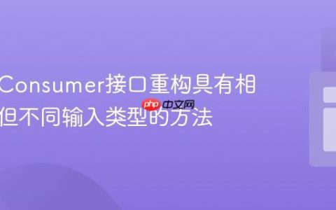 使用BiConsumer接口重构具有相同操作但不同输入类型的方法