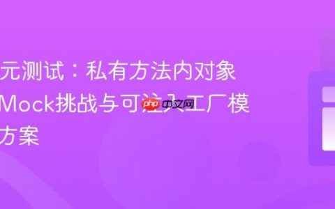 Java单元测试：私有方法内对象创建的Mock挑战与可注入工厂模式解决方案