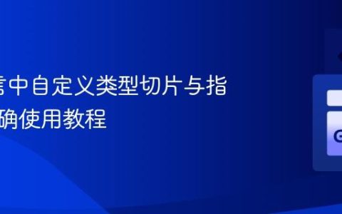Go语言中自定义类型切片与指针的正确使用教程