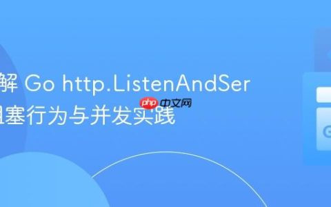 深入理解 Go http.ListenAndServe 的阻塞行为与并发实践