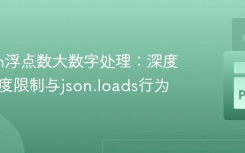 Python浮点数大数字处理：深度解析精度限制与json.loads行为
