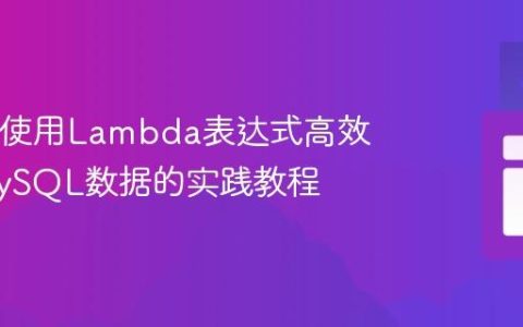 Java中使用Lambda表达式高效插入MySQL数据的实践教程