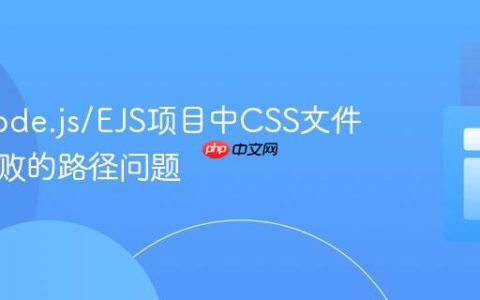 解决Node.js/EJS项目中CSS文件加载失败的路径问题