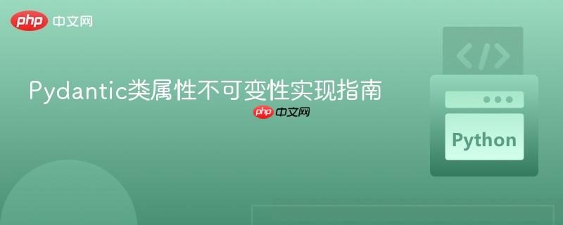 Pydantic类属性不可变性实现指南