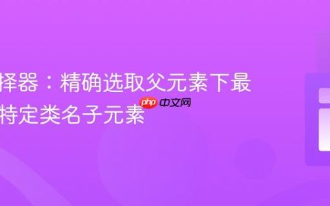 CSS选择器：精确选取父元素下最后一个特定类名子元素