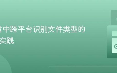 Go语言中跨平台识别文件类型的策略与实践