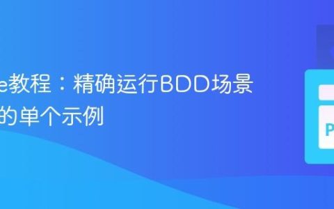 Behave教程：精确运行BDD场景大纲中的单个示例