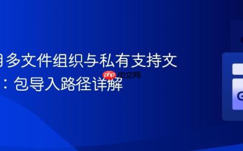 Go项目多文件组织与私有支持文件管理：包导入路径详解