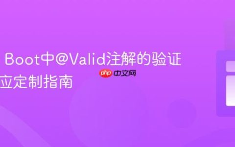 Spring Boot中@Valid注解的验证错误响应定制指南