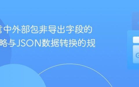 Go语言中外部包非导出字段的处理策略与JSON数据转换的规范实践