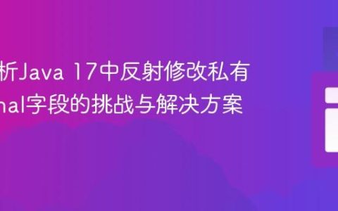 深入解析Java 17中反射修改私有静态Final字段的挑战与解决方案