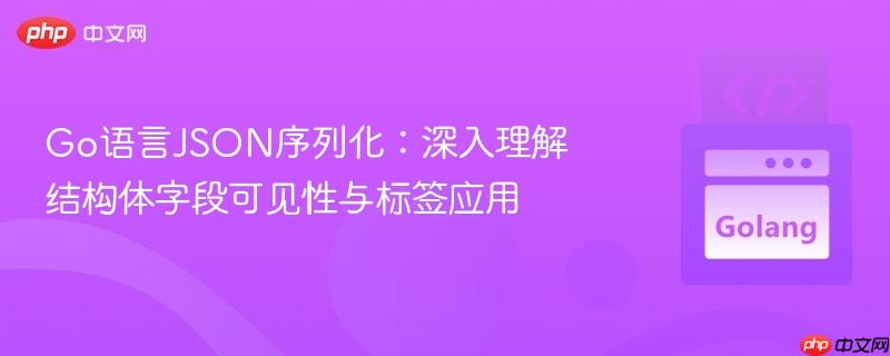Go语言JSON序列化：深入理解结构体字段可见性与标签应用