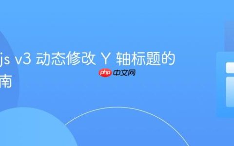 Chart.js v3 动态修改 Y 轴标题的专业指南