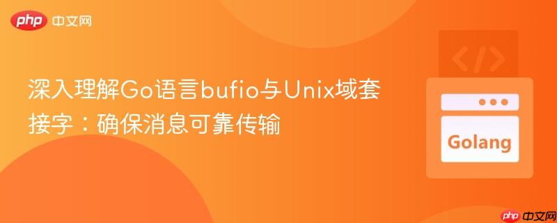深入理解Go语言bufio与Unix域套接字：确保消息可靠传输