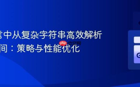 Go语言中从复杂字符串高效解析日期时间：策略与性能优化