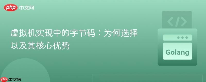 虚拟机实现中的字节码:为何选择以及其核心优势