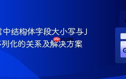 Go语言中结构体字段大小写与JSON序列化的关系及解决方案