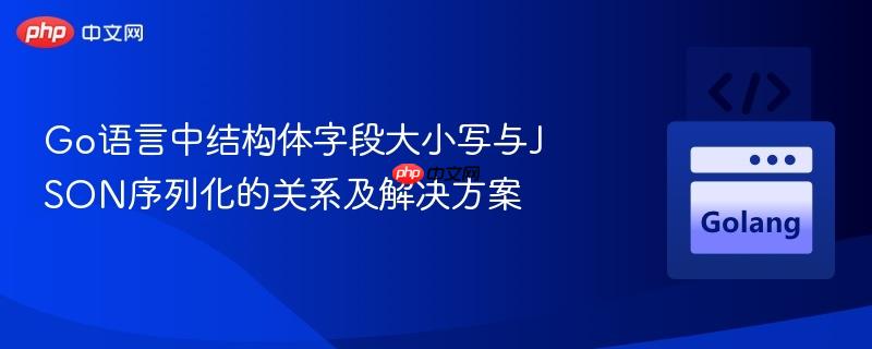 Go语言中结构体字段大小写与JSON序列化的关系及解决方案