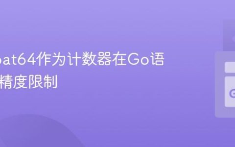 使用float64作为计数器在Go语言中的精度限制
