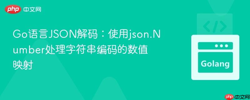 go语言json解码:使用json.number处理字符串编码的数值映射
