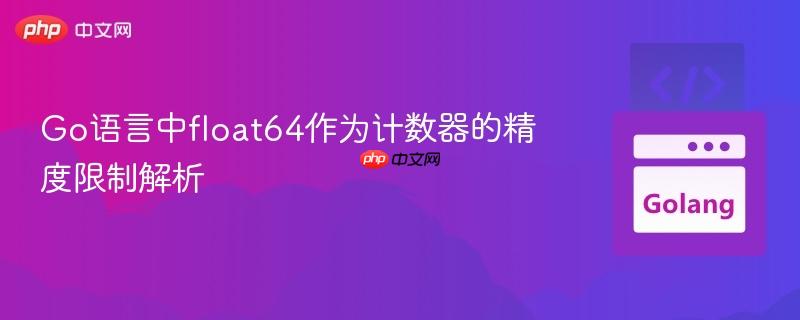 Go语言中float64作为计数器的精度限制解析