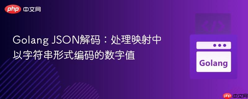 Golang JSON解码:处理映射中以字符串形式编码的数字值