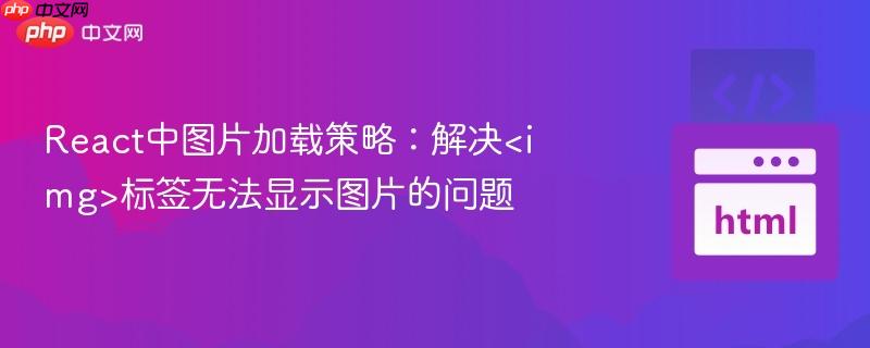 React中图片加载策略:解决标签无法显示图片的问题