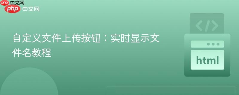 自定义文件上传按钮:实时显示文件名教程