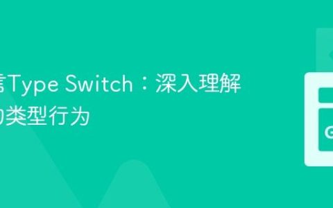 Go语言Type Switch：深入理解t变量的类型行为