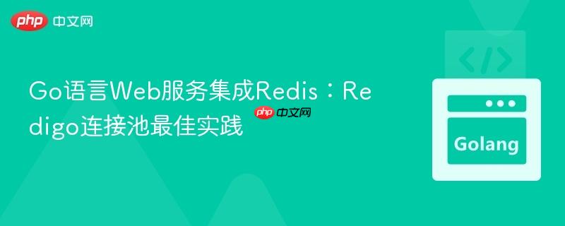 Go语言Web服务集成Redis:Redigo连接池最佳实践