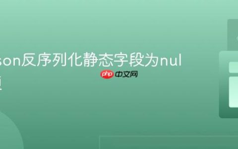 解决Gson反序列化静态字段为null的问题